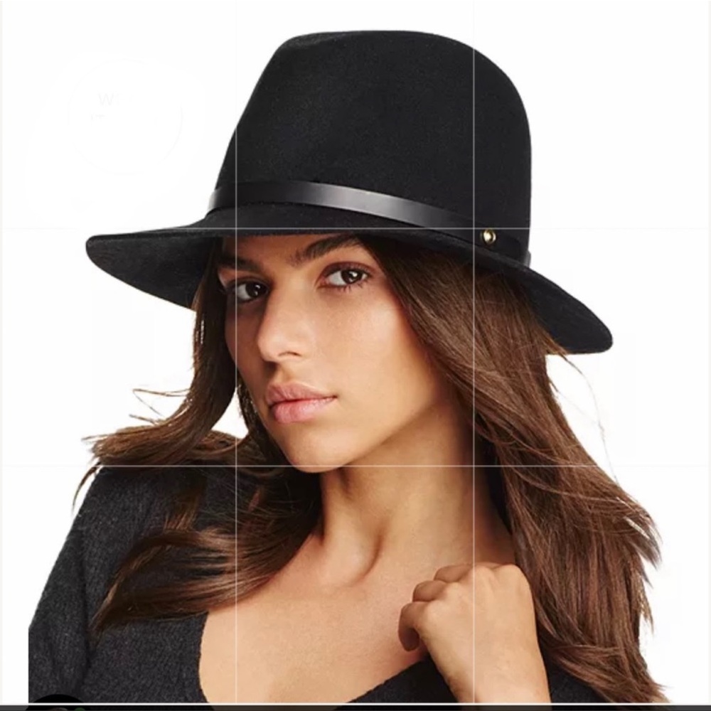 NWOT Rag & Bone black floppy brim wool fedora hat